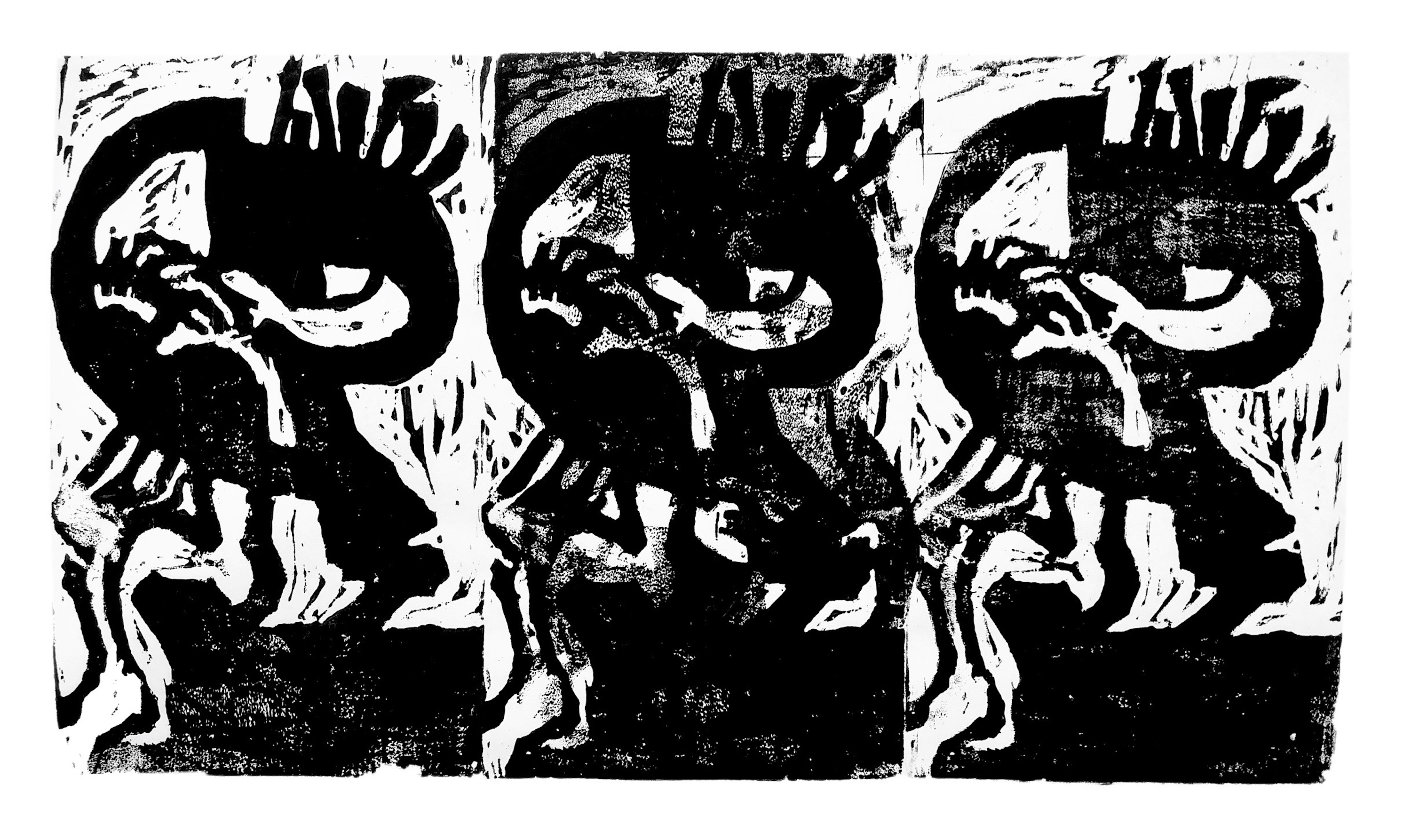 <i>Analects</i><br>simulacrum of thought and body<br>wood print